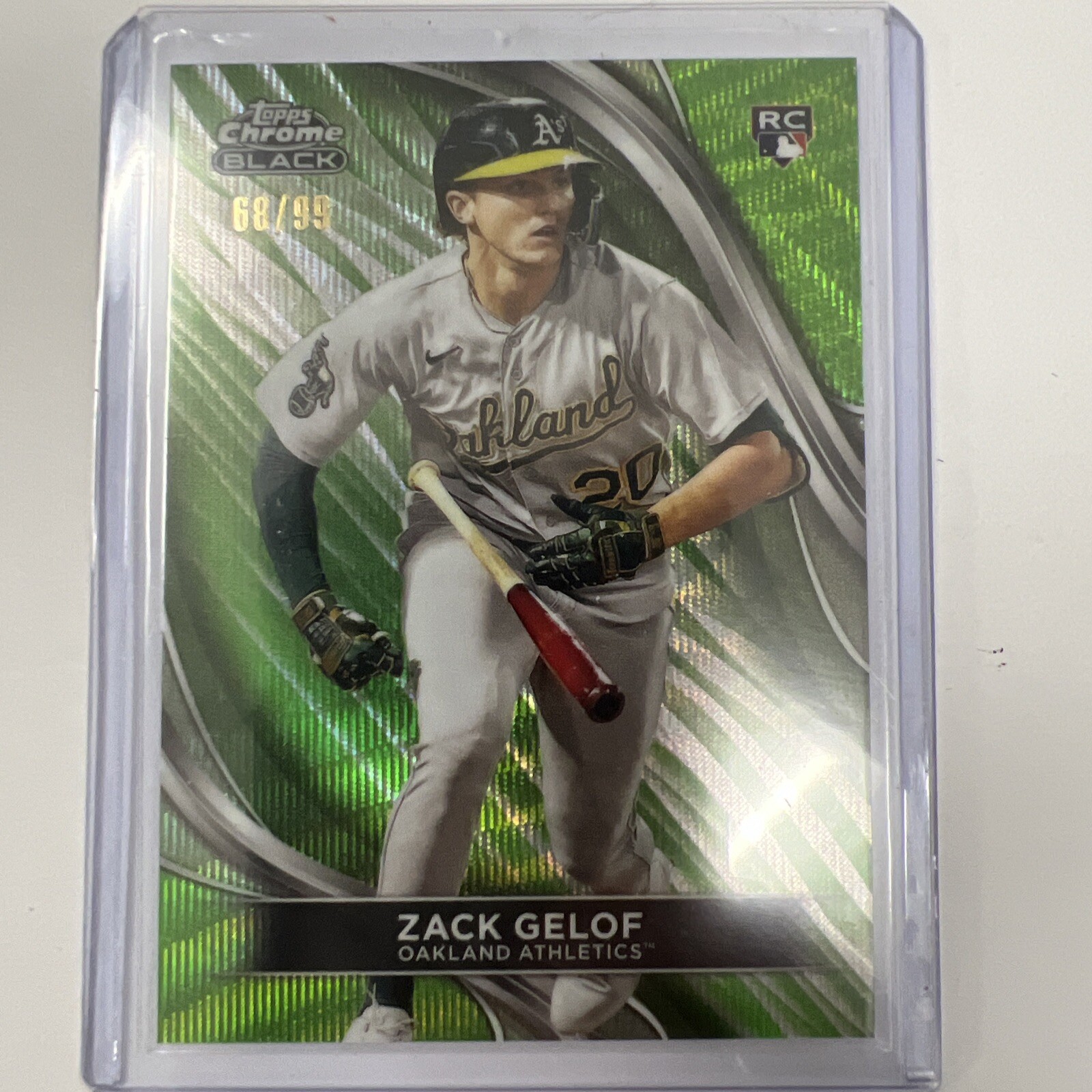 2024 Topps Chrome Black - Green Refractor #40 Zack Gelof /99 (RC)