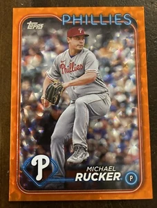 Actualización Topps 2024 #US140 Michael Rucker lámina naranja Philadelphia Phillies/299 - Imagen 1 de 4