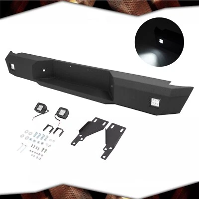 Черный задний стальной бампер в сборе для Nissan Frontier 2005-2021 с порошковым покрытием - Изображение 1 из 4