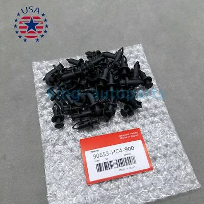 New 50pcs ATV Retainer Clips Push Pin Splash Guard Body Panel For Honda 8mm US Foto 1 de 4