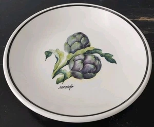 Over And Back Made In Italy Carciofo Artischocke 9,5" Große Suppe Pasta Schüssel Fehler - Bild 1 von 9