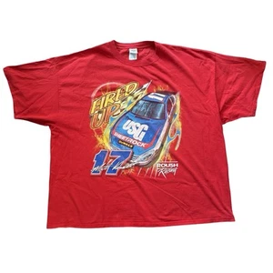 Vintage Matt Kenseth 17 NASCAR Red Racing T-Shirt Size 3XL 27.5 x 30.5 - Picture 1 of 8
