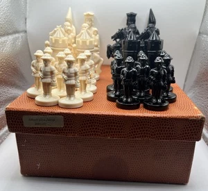 German Shach Schwarz Weiss 2101-2/1 Renaissance Chess Pieces In Original Box - Picture 1 of 11