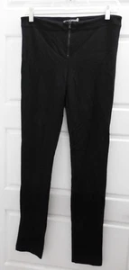 alice + olivia leggings pants with front zipper black spandex size 6 - Picture 1 of 4