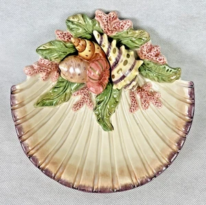 Fitz & Floyd Oceana Seashell Scallop Bowl Dish Hanger Decor 7x7 - Picture 1 of 12