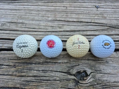 VTG Golden Bear Jack Nicklaus Cayman Bramble Style Golf Ball And Others Lot Of 4 - Image 1 of 4