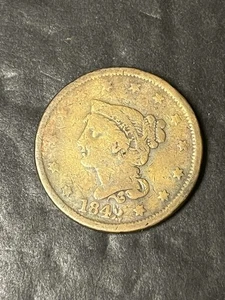 1842 large cent / brothel token - Picture 1 of 2
