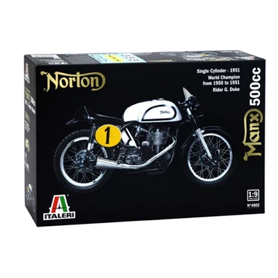 NORTON MANX SINGLE CYLINDER 1951 500cc KIT 1:9 Italeri Kit Moto Modellino Nuovo - Immagine 1 di 4