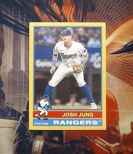2025 Topps Heritage - Josh Jung #355 Yellow Border SP - Picture 1 of 2