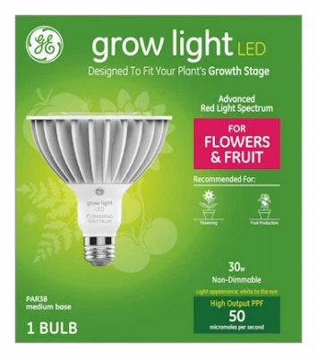 LED Horticultural Grow Light, Par38,32 Watt - 93101233 - Image 1 of 1