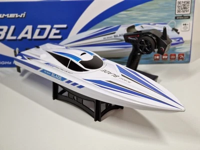 Amewi 26071 Rc Speedboot Blade Mono 2,4 GHz bis 40km/h Rc Boot Weiß / Blau - Bild 1 von 4
