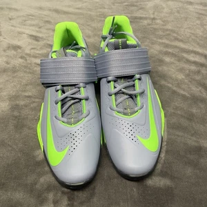 Nike Savaleos Hombres Talla 12 Gris Verde Zapatos de Levantamiento de Pesas Gimnasio Entrenamiento Nuevo - Imagen 1 de 7