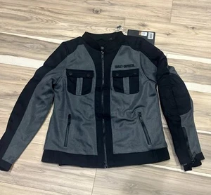 NEW GENUINE HARLEY DAVIDSON 98131-22VM MED Zephyr Mesh Jacket w Zip out Liner - Picture 1 of 5