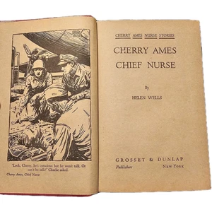 Cherry Ames Chief Nurse by Helen Wells 1944 (War) Grosset and Dunlap Hardcover - Picture 1 of 3