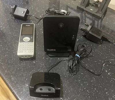 Yealink W60P (W56H + W60B) DECT IP Phone- Silver - Image 1 of 3