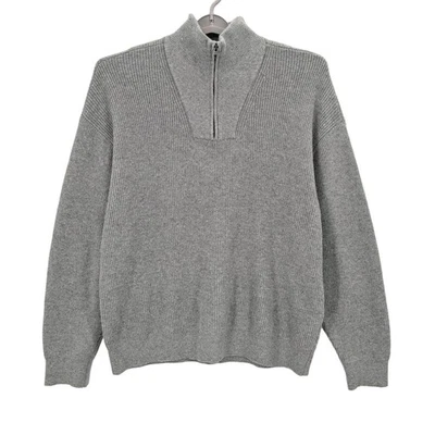 Suéter Abercrombie & Fitch Henley Hombres Talla XXL 1/4 Cremallera Cable Tejido Acanalado Preppy Foto 1 de 4