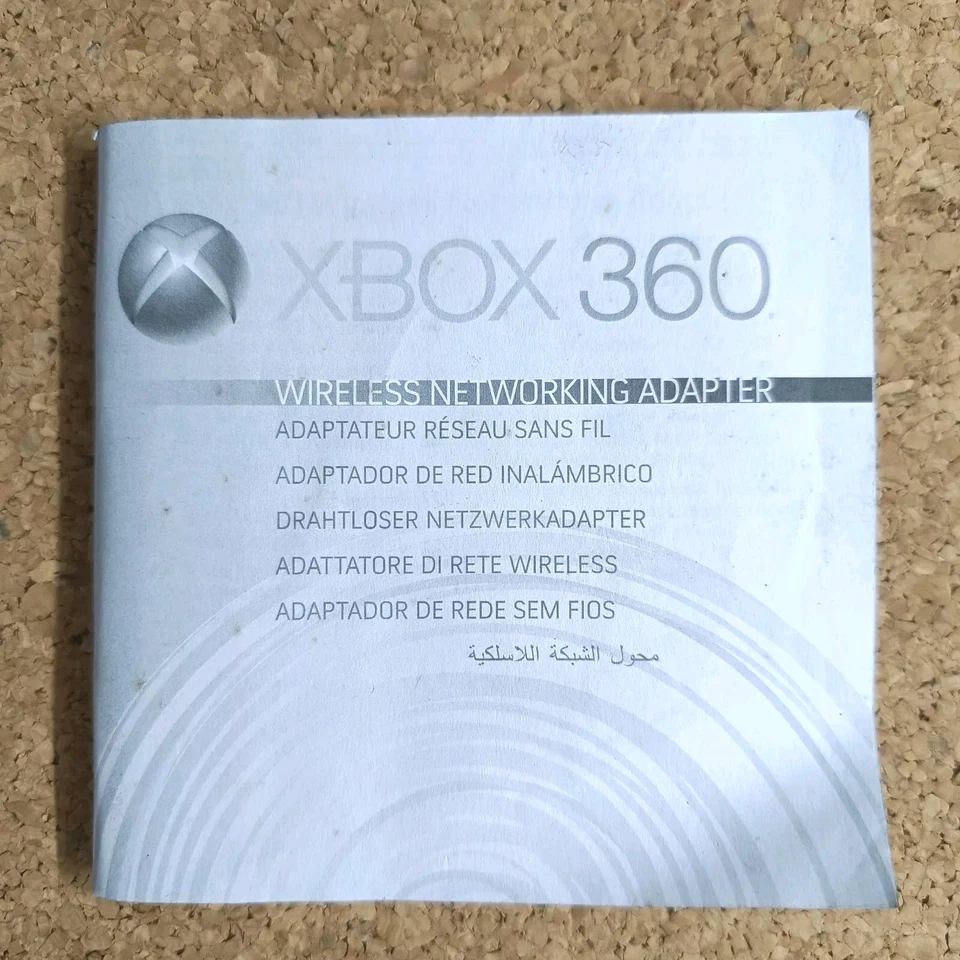 Wireless Network Adaptor Xbox 360 Manual Only G Cond - FREE Shipping Worldwide - Image 1 of 4
