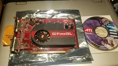 ATI FireGL V3400 102-A67118-20 128MB GDDR3 PCIe Graphics Card GPU + Drivers CD - Image 1 of 2