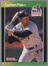 Carlton Fisk 1989 Donruss Baseball's Best #11 Card Chicago White Sox Near Mint!