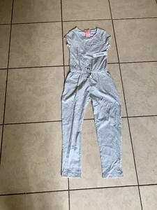 NWT Fabkids Gray Cotton T Shirt Jumpsuit Size M - Picture 1 of 6