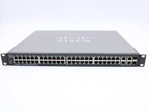 52-portowy Gigabit Max PoE zarządzany przełącznik Ethernet Cisco SG300-52MP - Zdjęcie 1 z 5