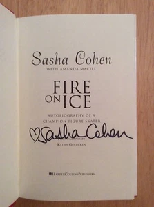 SIGNED by Sasha Cohen Fire On Ice : Autobiography of A Champion Figure Skater HC - Picture 1 of 11