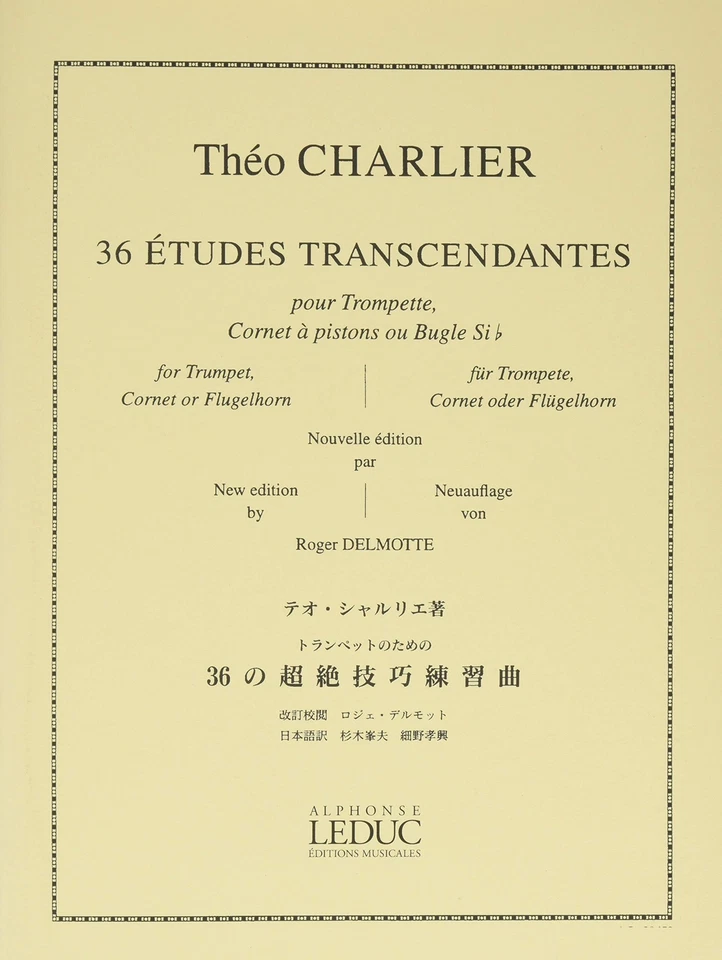 THEO CHARLIER: 36 ETUDES TRANSCENDANTES TROMPETTE - Image 1 of 1