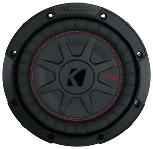 Subwoofer DVC 2-ohm Car Sub COMPRT8 KICKER 48CWRT82 CompRT 600w poco profundo delgado 8" - Imagen 1 de 9