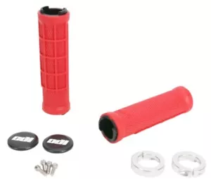 ODI "RUFFIAN LOCK-ON" GRIPS DIAMONDIZED/HALF-WAFFLE WATERCRAFT PWC ATV - RED - Foto 1 di 3