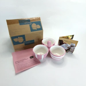 Pampered Chef Pink Bowl Trio Help Whip Cancer 3-Part Party Candy Condiment Dish - Picture 1 of 8