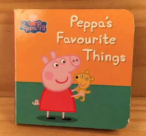 Peppa Pig PEPPA'S FAVOURITE THINGS Miniature Picture Book Kid Story (Board Book) - Picture 1 of 9