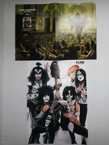 Guitar Magazine POSTER CENTERFOLD LOT OF 2 Kiss; Gene Simmons and Slayer - Picture 1 of 8