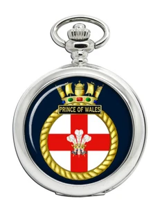 HMS Prince of Wales, Royal Navy Pocket Watch - Picture 1 of 5