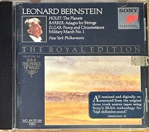 Leonard Bernstein- Holst, Barber, Elgar The Royal Edition CD, 1992 Import Tested - Picture 1 of 5