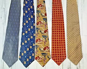 NAUTICA $195 Men's Designer Silk Tie (Lot of 5) - Picture 1 of 2
