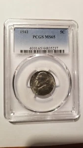 1941-P Jefferson Nickel - PCGS  MS65 / NICE STEP DETAILS - Picture 1 of 3