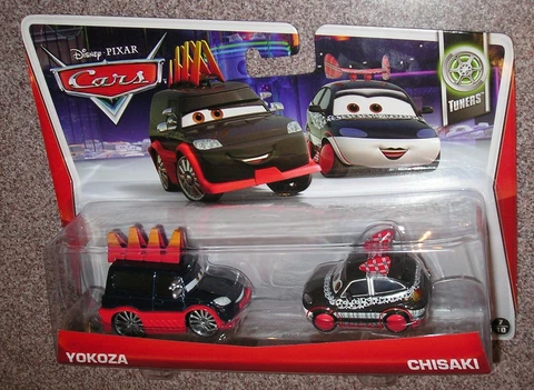 Disney Pixar Cars Tuners Yokoza & Chisaki Diecast Car New Sealed Mattel Y0509 Cover