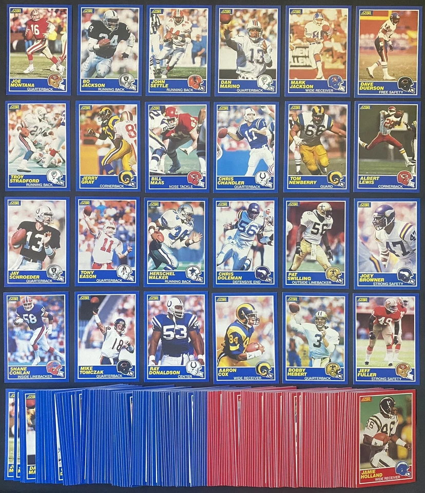 1989 Score - Football Cards - #1-165 - Complete Your Set - You U Pick - Image 1 of 1