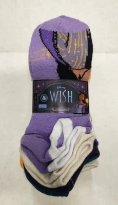 NWT DISNEY WISH 12-Pair No-Show Socks, Size L, Shoe Size 4-8 - Image 1 of 4