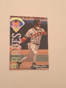 Chipper Jones 1995 Donruss Leaf Baseball Atlanta Braves #369 In Toploader - Picture 1 of 5