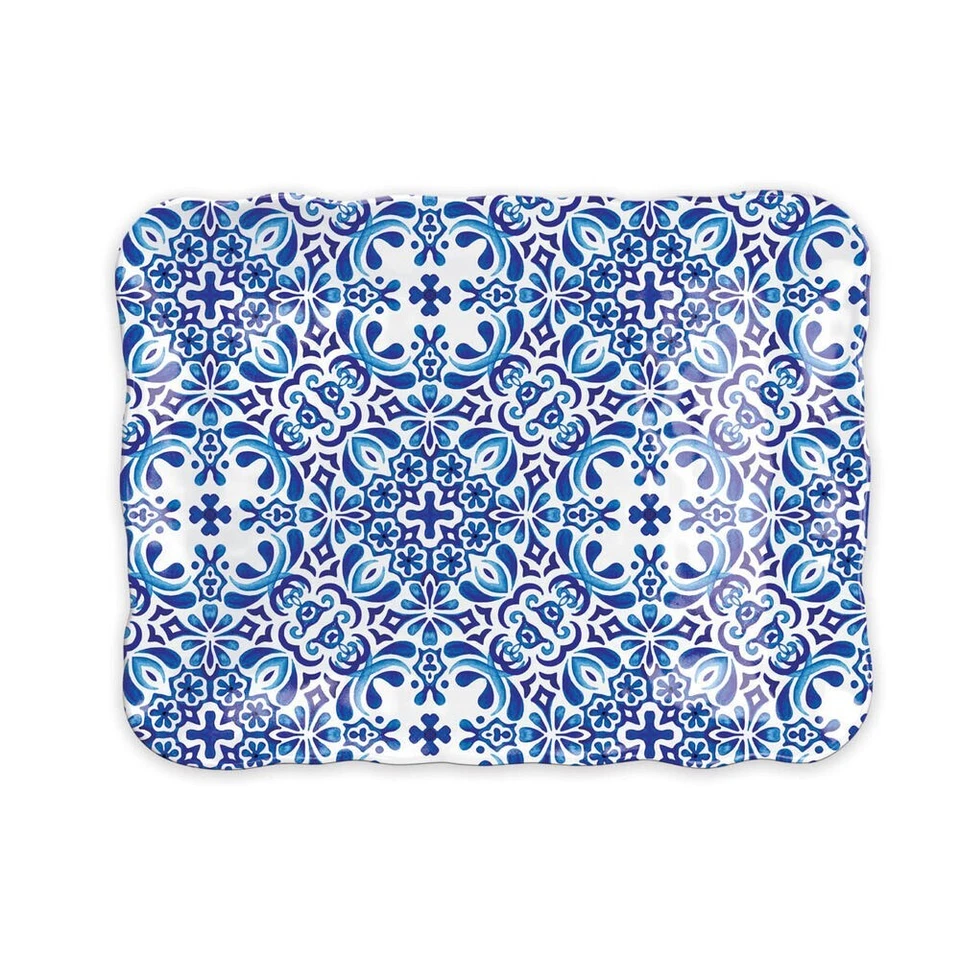 Michel Design Works Melamine Cookie Tray, Indigo Seas (864438) - Image 1 of 1