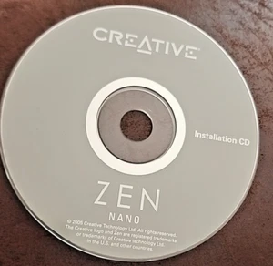 Creative Zen Microphoto Installation CD ROM Vintage Disk Disc 2005 Computer - Picture 1 of 3