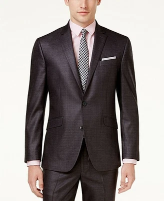 Traje Kenenth Cole Para Hombres Calce Ajustado 2 Piezas 38 S/31 Cintura Pistola Metal Gris Elástico Foto 1 de 4