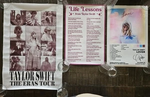 Taylor Swift Menge 3 Farbdruck auf Vinyl Leinwand Wandbild 24,75 x 17 - Bild 1 von 1