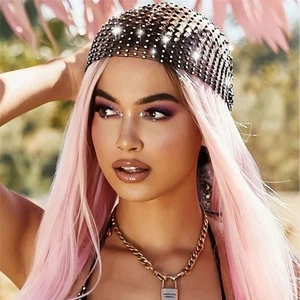 Fashion Headwear Headband Hair Accessories Mesh Cap Hair Nets Head Scarf - Picture 1 of 9