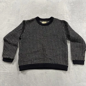 Maglione LL Bean Made in Norway uomo grande misto lana blu navy vintage - Foto 1 di 6