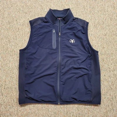 Colete masculino RLX Ralph Lauren XL azul zíper completo golfe tecnologia desempenho esportes ativos - Imagem 1 de 4