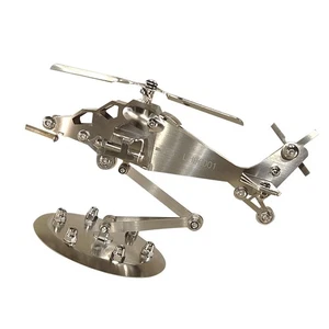 Modelo de Helicóptero Acero Inoxidable Niños Avión de Juguete Aviones Para Decoración - Imagen 1 de 6