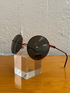 Emporio Armani Round Sunglasses Womens Red Black Lenses Vintage 9633/S - Picture 1 of 9