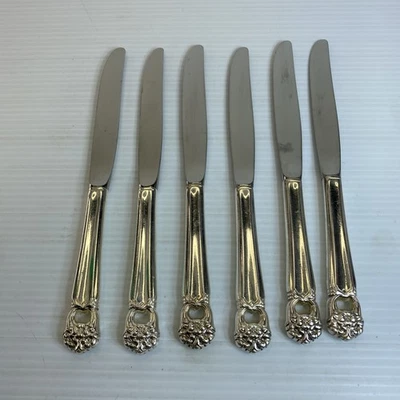 IS Eternally Yours Set of 6 Dinner Knives Knife 1847 Rogers Silverplate Flatware - Image 1 of 4